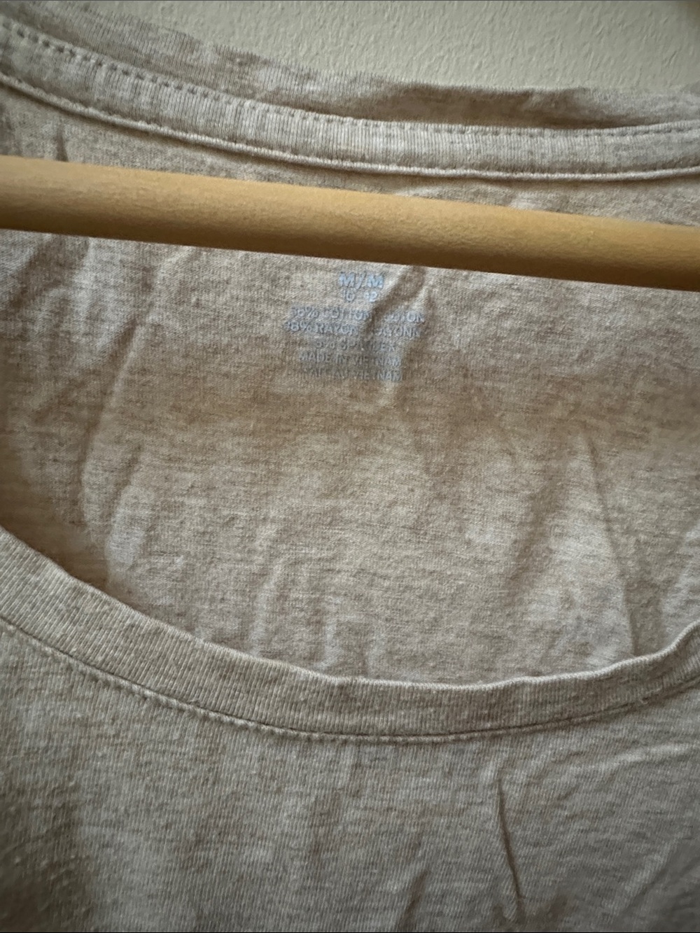 Lands' End Lightweight Scoop Neck Tee - Light Beige - Picture 3 of 4